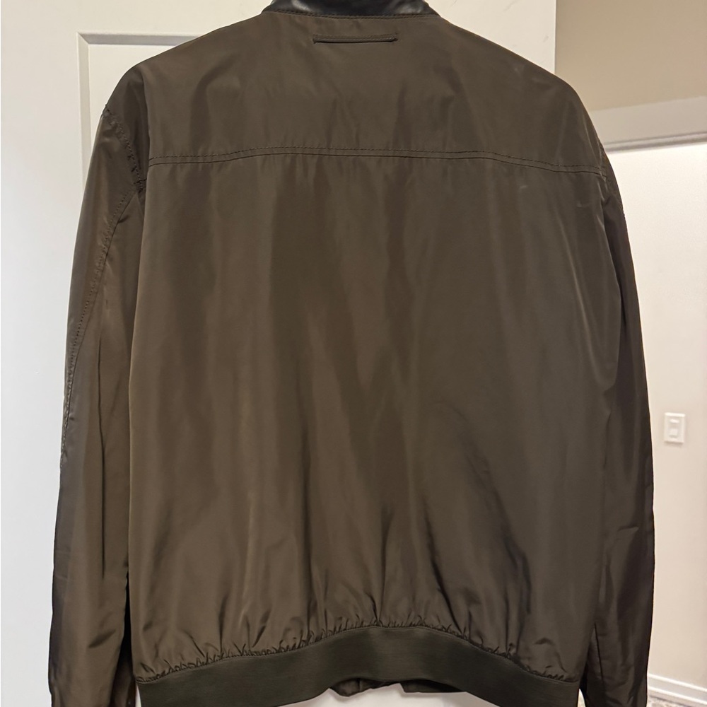 Zara Men's Olive Bomber Jacket Coat XL - Picture 2 of 4